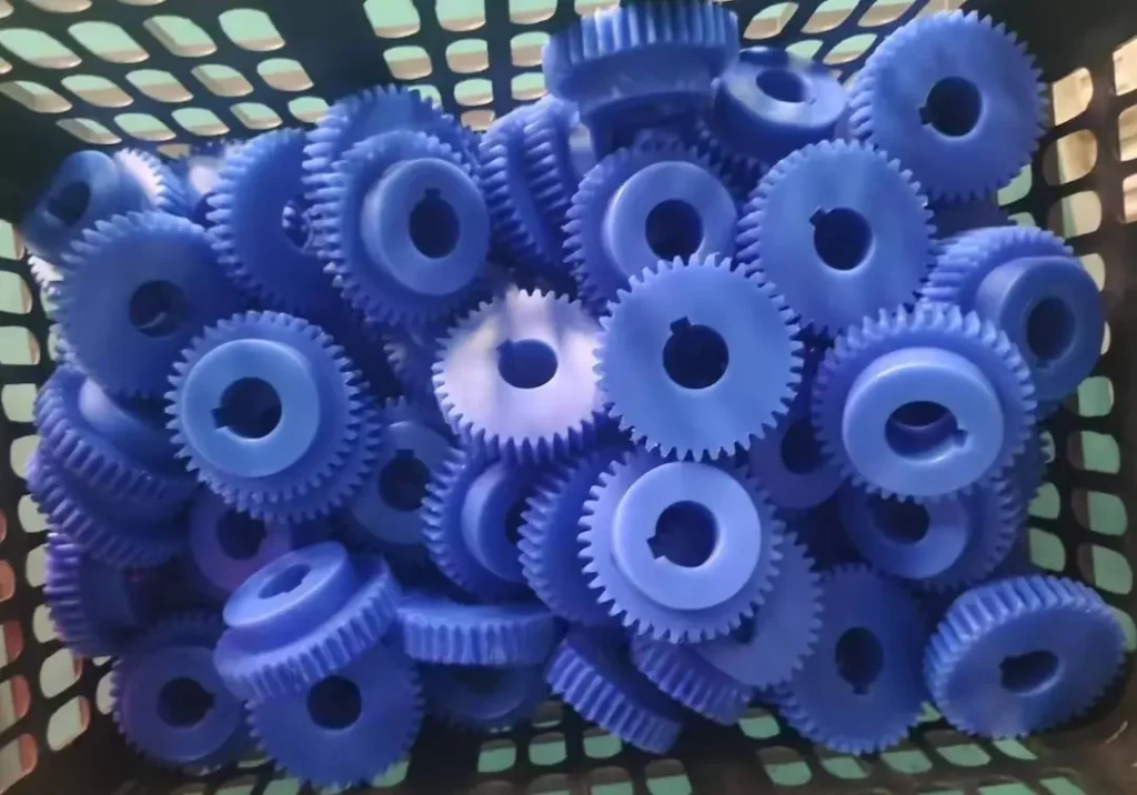 Precision CNC machined nylon gear in PA66