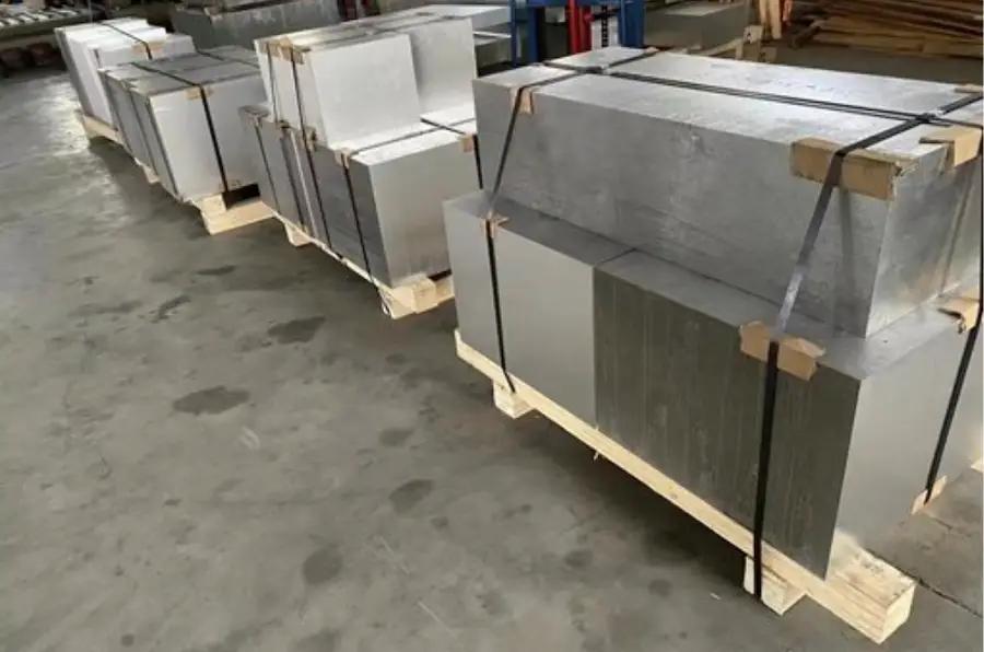 7075-T651 aluminum forged block for aerospace structural fitting